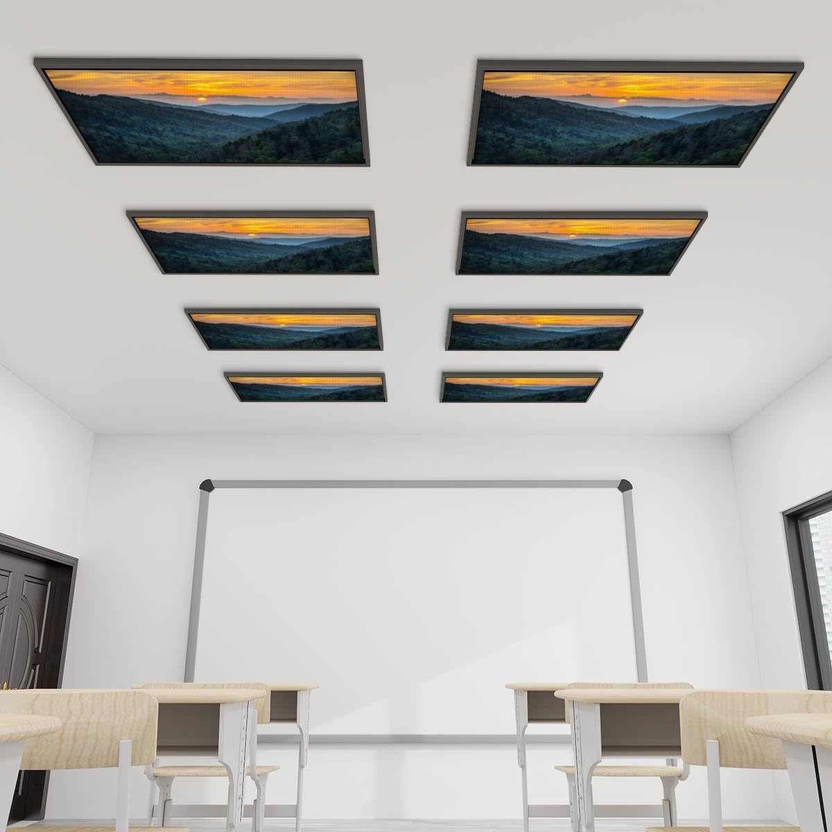 Декоративные флуоресцентные чехлы для потолочных светильников Gatlinburg Национальный парк Великие Смоки Маунтинс Пейзаж с живописным закатом чехлы для светильников для