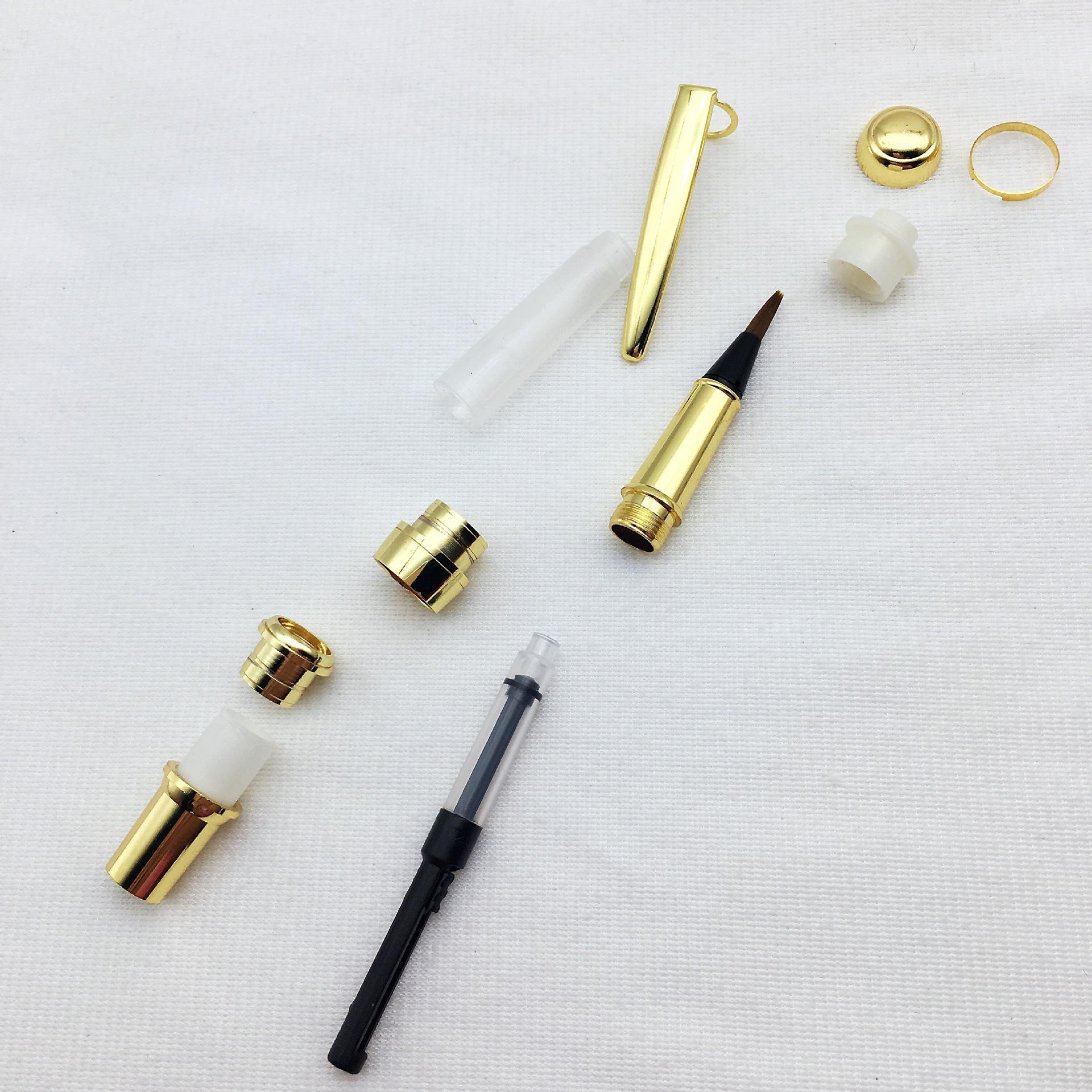 

Jade Pen & Calligraphy DIY Kit: Fountain Pen Accessories, Metal Parts, Ballpoint Tips, Calligraphy Brush & Head.