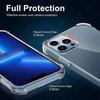Luxury Shockproof Clear Phone Case For iPhone 15 13 12 11 14 Pro Max Mini XR XS 7 8 Plus Silicone Bumper Transparent Back Cover