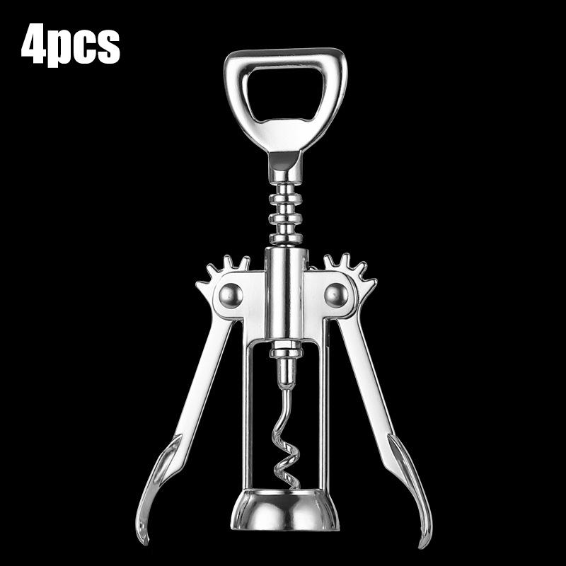 Steel Wine Corkscrew Wine Opener Multifunctional Stainless Corkscrew Kitchen Supplies Red Wine Bottle Opener Beer Driver