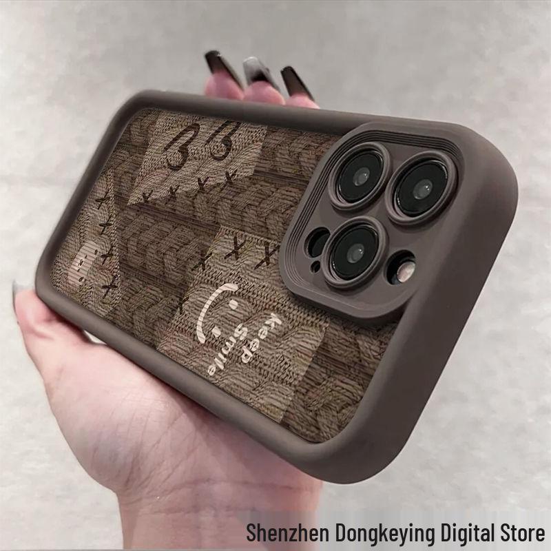 Brown Silicone Phone Case for iPhone Xr/11/12/13/14 Pro Max/15 – Premium Feel
