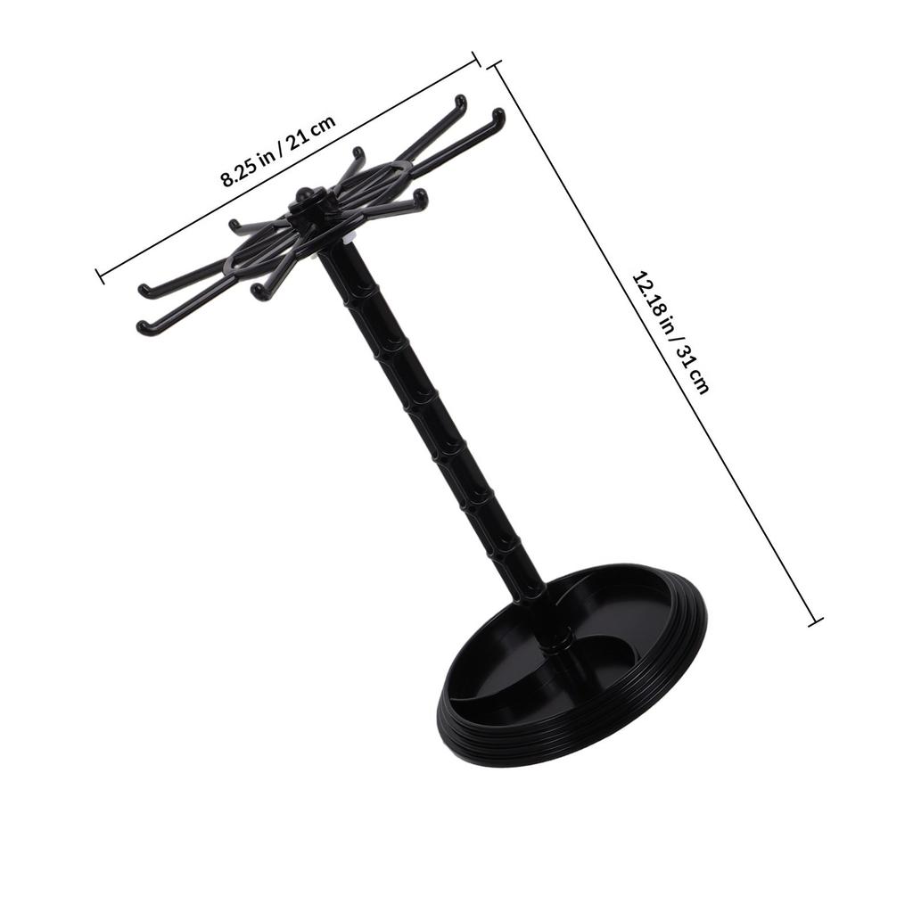 Rotating Jewelry Display Keychain Holder Stand Organizer Small Accessories Desktop Storage Rack Rotating Display Stand