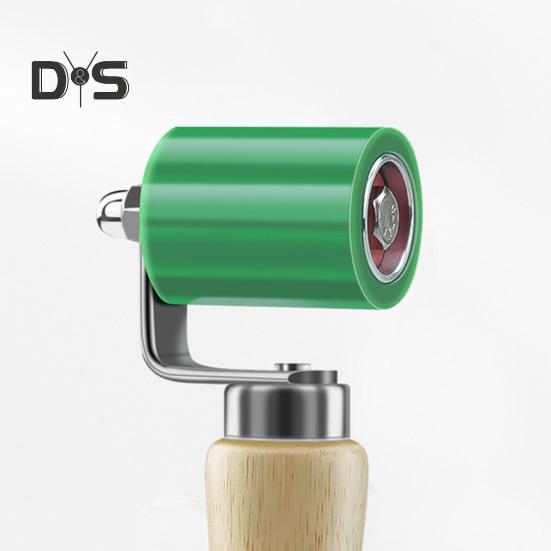 Silicone Seam Roller with Wooden Handle Ergonomic Design Durable Structure Heat-Resistant Portable Quick Pressing Roller