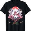 Okami Wolf Anime Kawaii Blüte Kirschblüte T-Shirt(11)