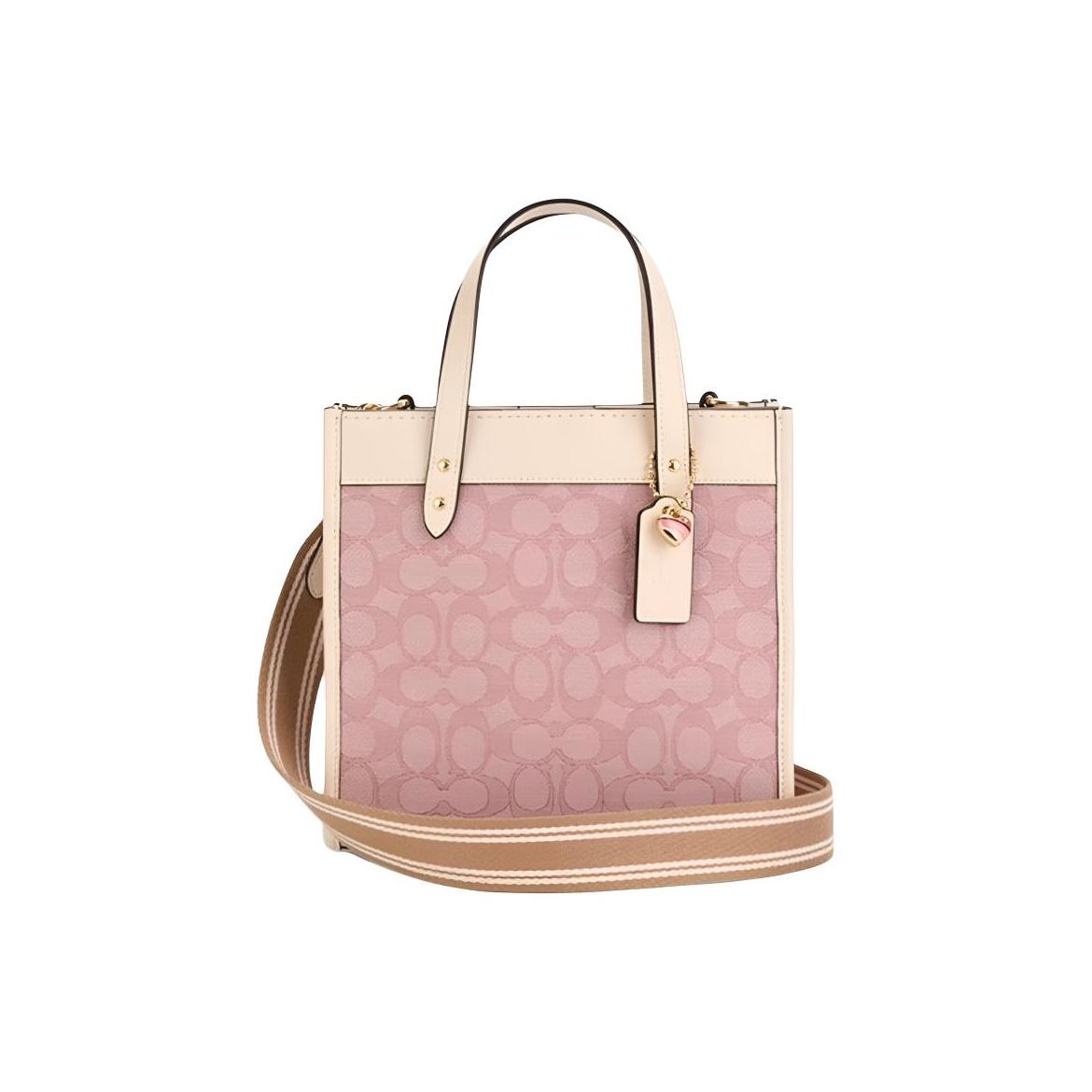 

Coach Field 22 Classic Monogram Tote Bag Shopping Bag Shoulder Handbag Small Pink Women tote CBS74-IMPIN Basic Set (Bag+Dust Bag)