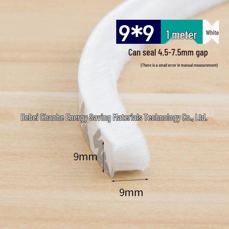 Self-Adhesive Wool Weather Stripping for Doors and Windows
