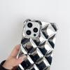Diamond Plating Camera Protection Phone Case Pear Chain For IPhone 15 Pro Max 14 15 Plus 13 12 Pro 11 Promax with Bracelet