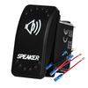 Waterproof White LED Rocker Switch for Light Bar Spot Lights 5P/7P ON-OFF-ON 12V/24V Heavy Duty for Car Boat Truck SUV 4x4 Hilux