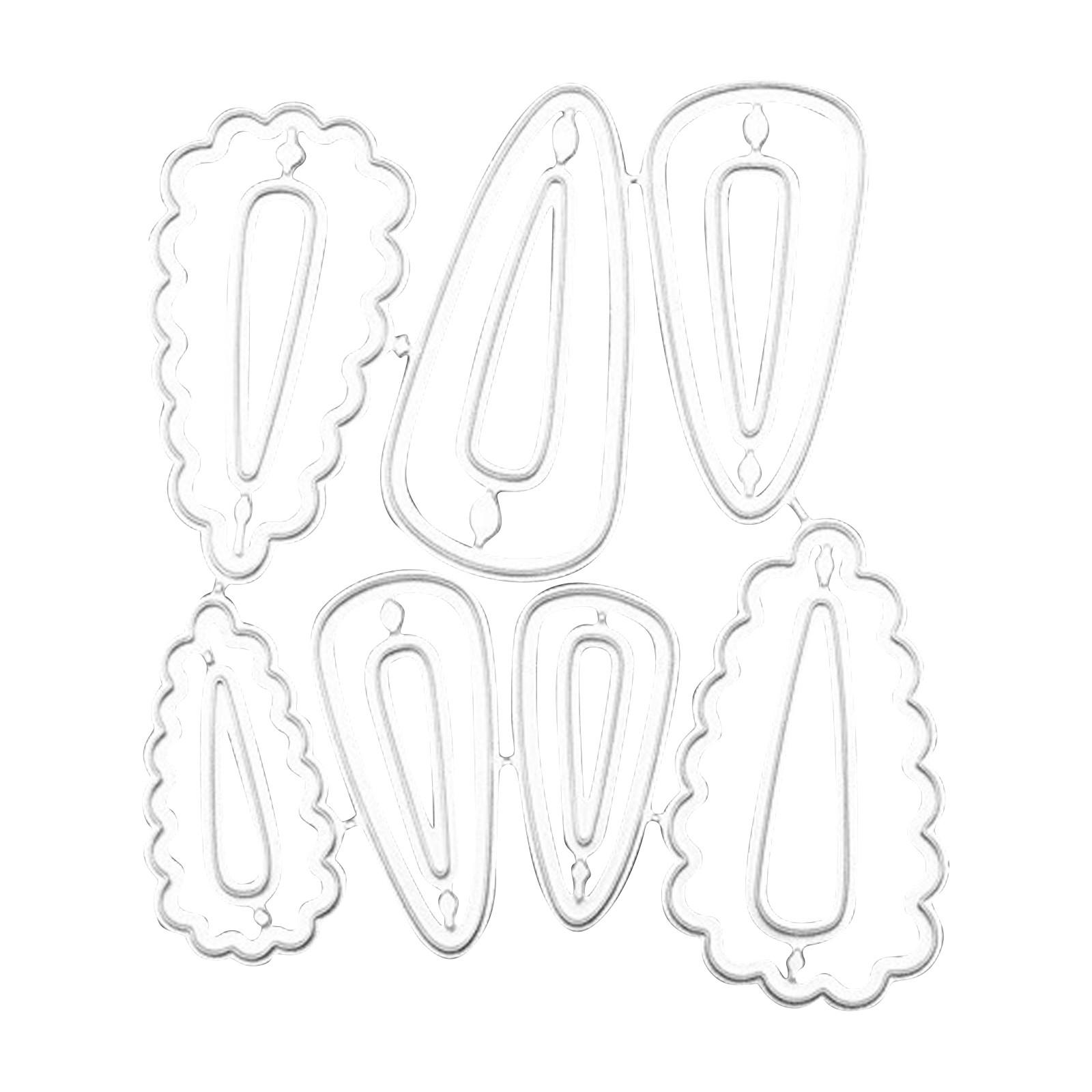 

Girl Hairpin Metal Cut Dies Stencils For Scrapbooking /Photo Album Decorative Embossing DIY Paper Cards One Size срібний