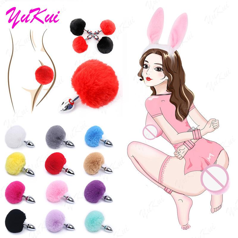 Sexy Fox Tail Anal Plug Anal Sex Toys For Women Metal Butt Plug Cosplay Sex Games for Couple Flirting Dildo Goods For adults