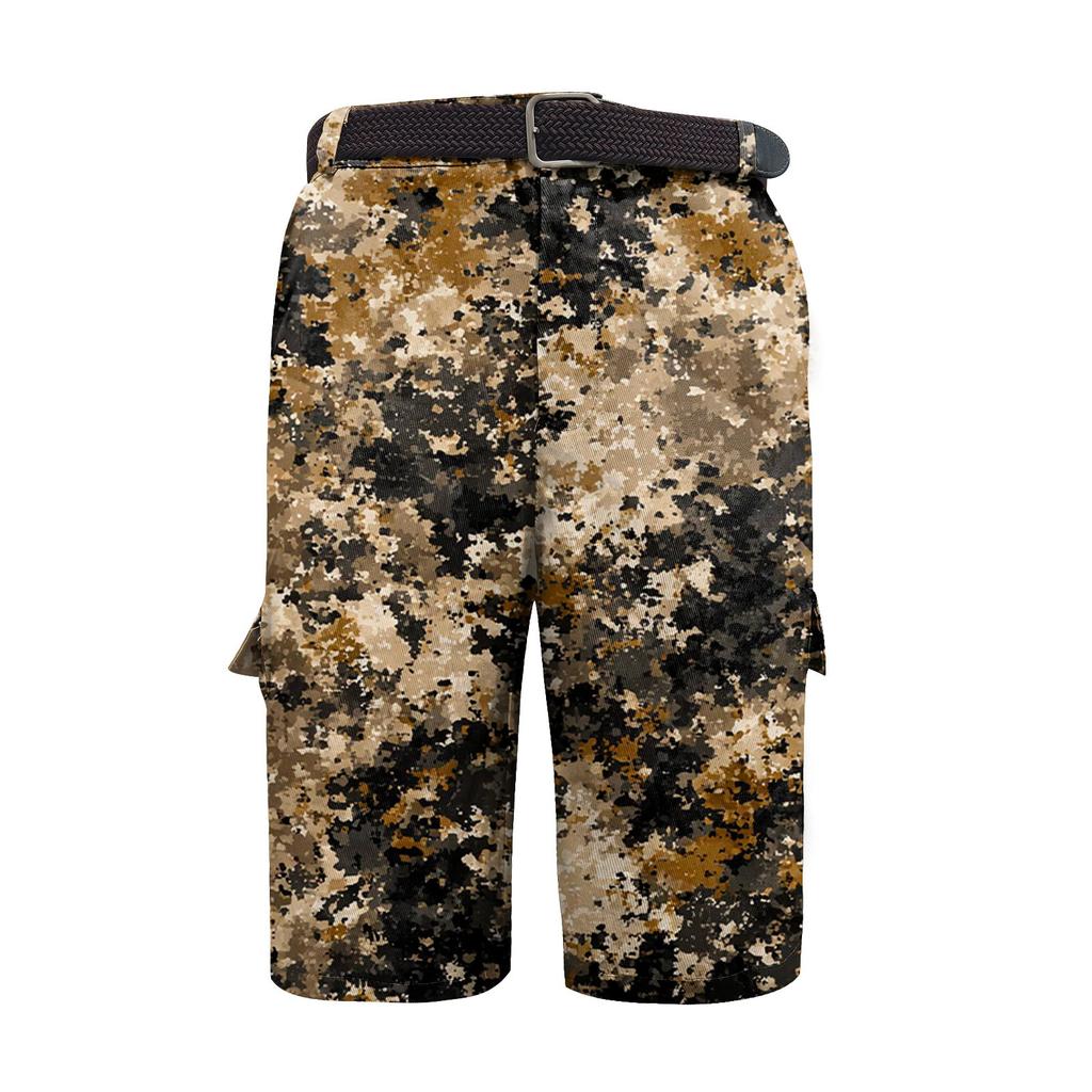 Men's Independence Day Printed Multi Pocket Workwear Shorts