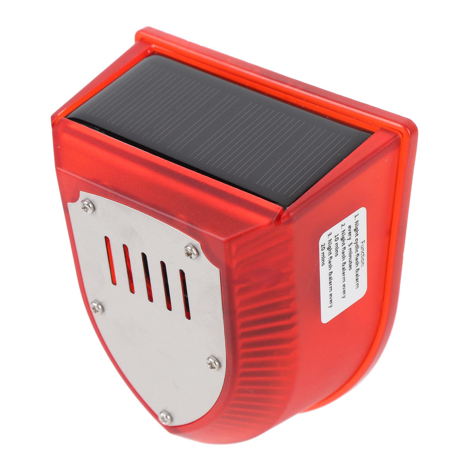 

Solar Alarm Detector 5 Minutes 10 Minutes 20 Minutes Cycle High Conversion Rate Solar Sound and Light Alarm