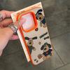 Oil Painting Pattern Dog for Apple 16promax/15 Mobile Phone Case 14plus Lychee Branch Pattern 13p Soft Shell 12 Anti-fall