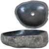 Day and Night - Day and Night Oval River Stone Washbasin (37-46)x(29-36) Cm