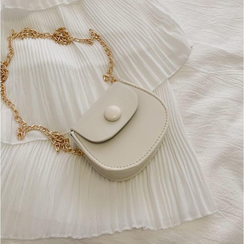 

Мини-сумка женская универсальная новая трендовая модная цепочка сумка-седло маленькая сумка на плечо мессенджер маленькая сумка белый