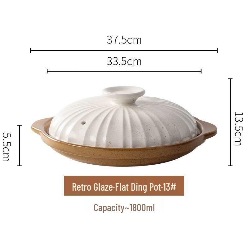 Qiuqiao Ceramic Claypot Rice Pot 5-8 People