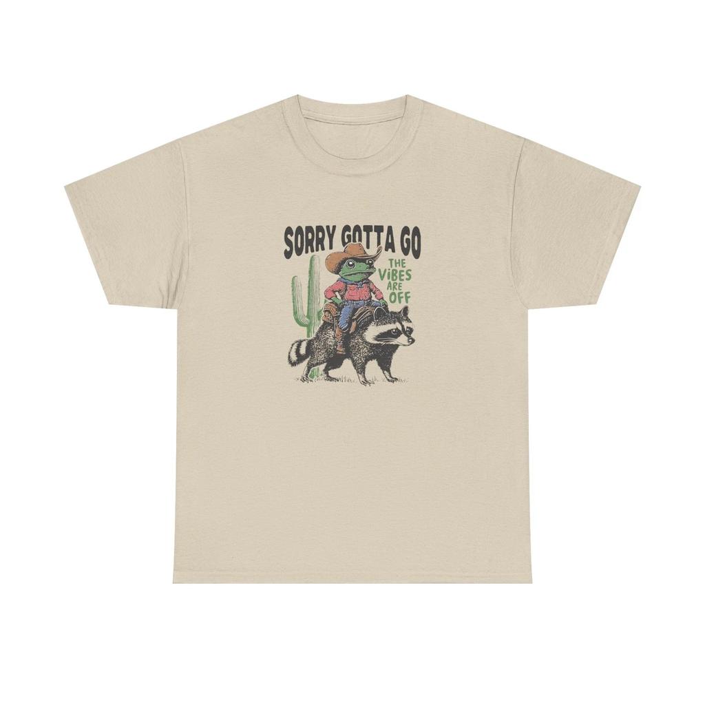 Funny T-Shirt: 'Sorry Gotta Go' Fun Graphic Tee, Relaxed Fit, [...]