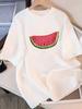 Watermelon Slice Graphic T-Shirt - Summer Fruit Cute Aesthetic Casual Top, Crew Neck Short Sleeve for Daily Wear Men Women Tops