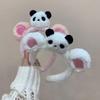 Heart-Shaped Ears Panda Plush Headband for Women 2026 - New High Skull Top Cartoon Hair Clip Accessory