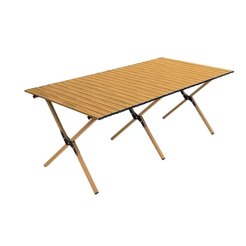 Quyoubang Portable Wood Grain Camping Table