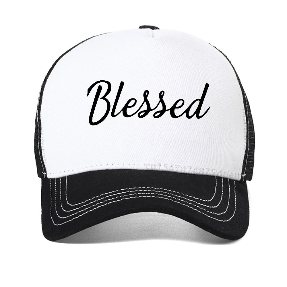 BLESSED čepice Unisex Síťované Baseballové Čepice Letní Venkovní Nastavitelné Ležérní Čepice Hip Hop Čepice Sluneční Čepice Módní Snapback Čepice
