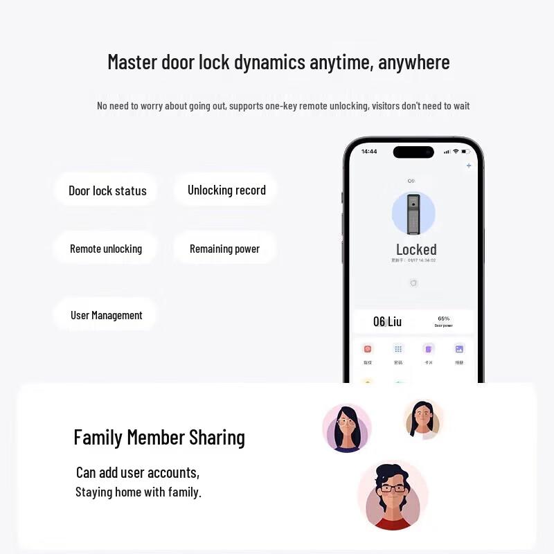 KAADAS Q6Pro Smart Fingerprint Door Lock