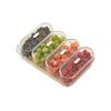Dustproof Divided Serving Tray Moisture-proof Dessert Container Snack Dry Fruit Tray  Living Room
