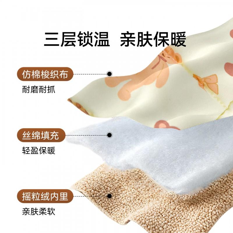 Pet Warm Belly Cover Cats Dogs Soft Fleece Lined Pajamas With Ruffle Trim Anti-Chill Home Wear