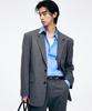 Tngt Pin Stripe Structure Single Jacket (Grey) Tnja6E104G2