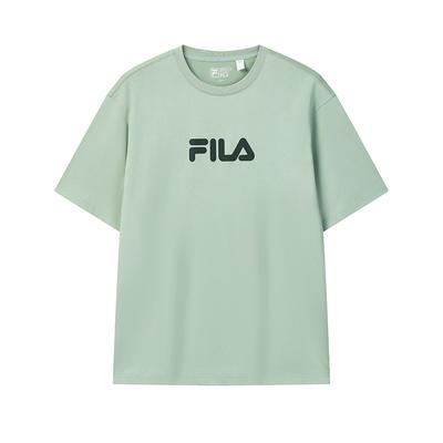Fila Original Colorido Moda Simples Clássico Retrô Logo Grande Esportivo Moderno Casual Versátil Confortável Solto Manga Curta Camiseta F51U619102FGN