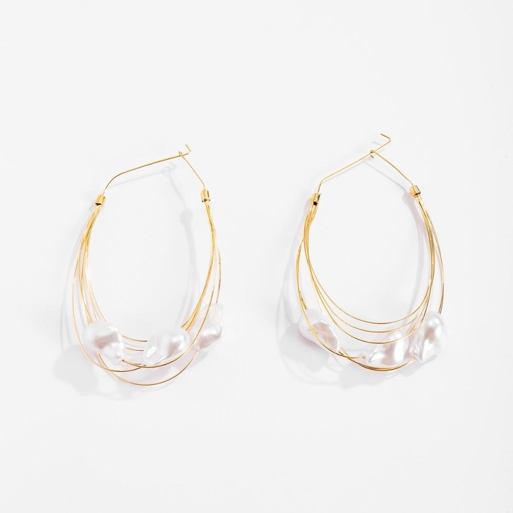 Fashion Layered Large Circle Earrings Exquisite Trendy Wedding Earing  for Women