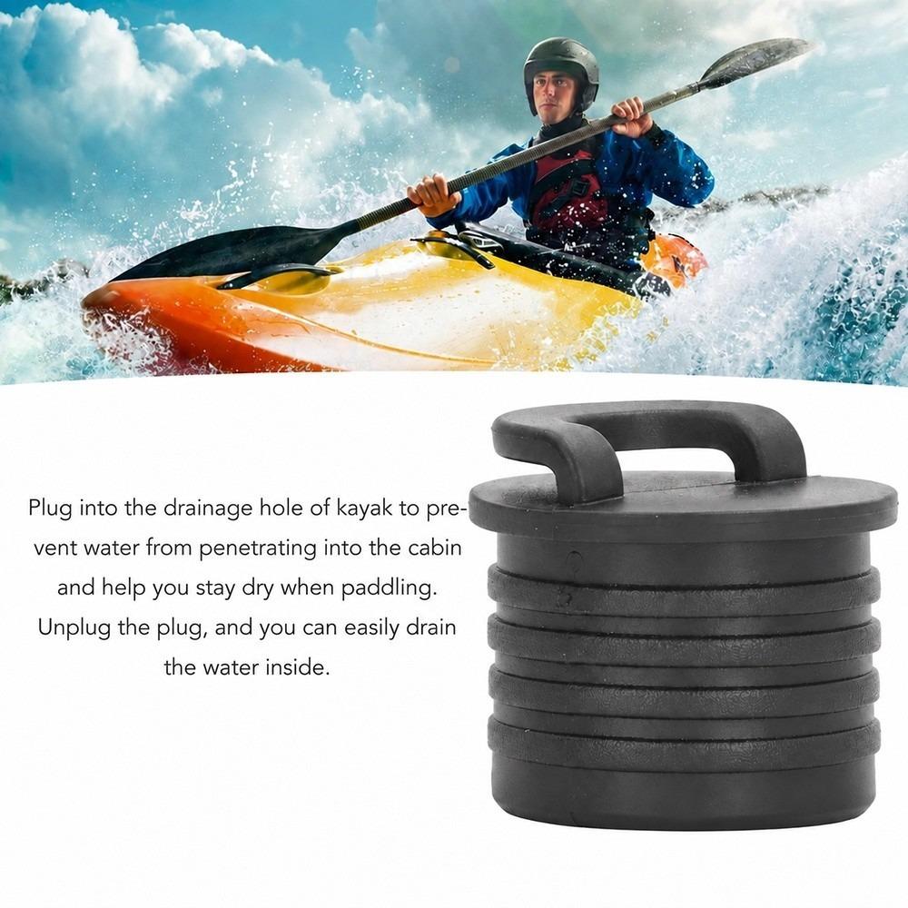 4PCS Water Blocking Kayak Drain Plug Rubber Drain Hole Plug Durable Scupper Plug Kit Marine Use