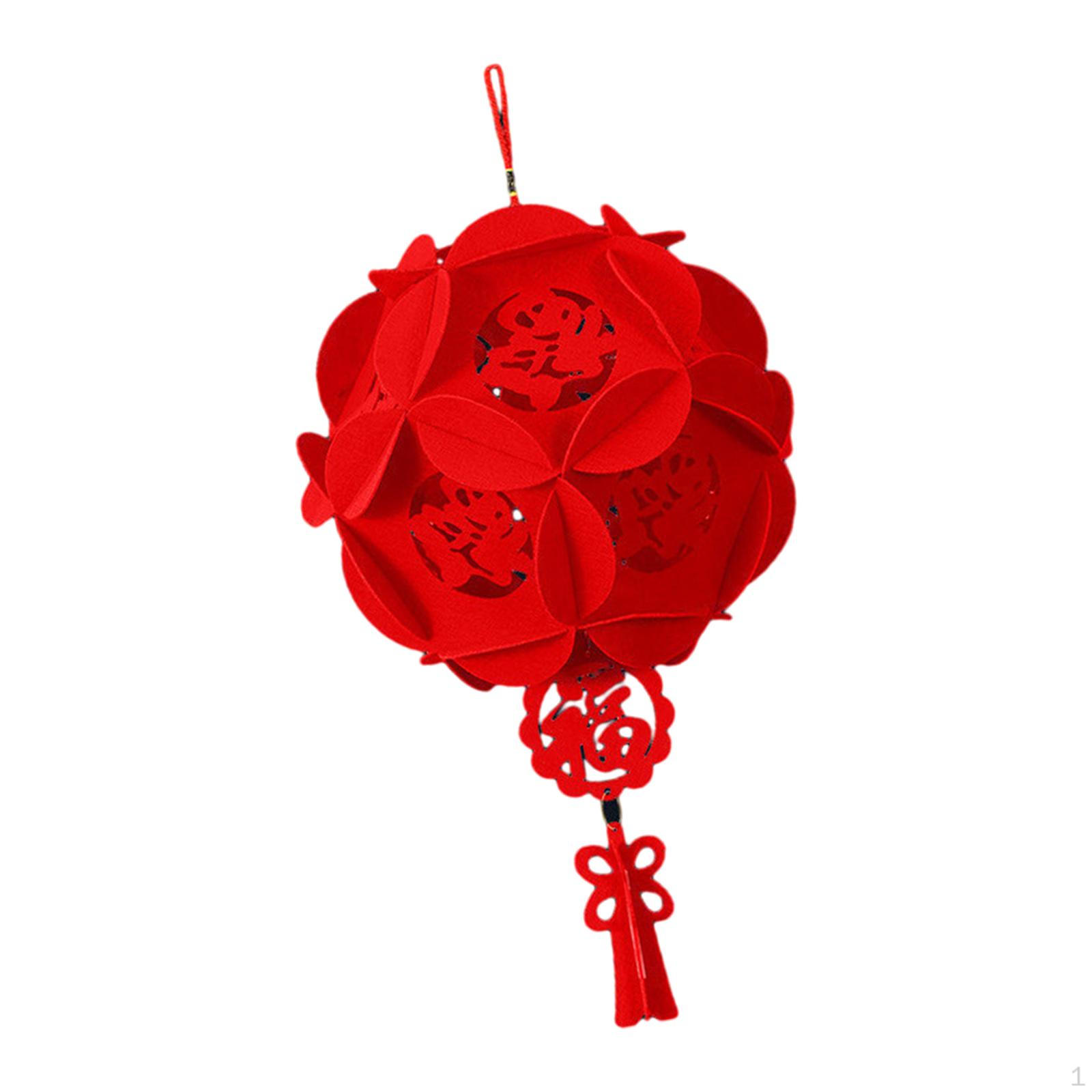 Chinese Lantern Decorations Traditional ,DIY ,Hanging Decor Spring Festival Celebration Red fu