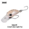 Kingdom Mikro Crank Minnow Rybářská Návnada 1.5g/25mm 3.2g/32mm Plovoucí Tvrdá Návnada ABS Rybářské Potřeby Umělé Tvrdé Návnady Crankbaity Potřeby Wobblery