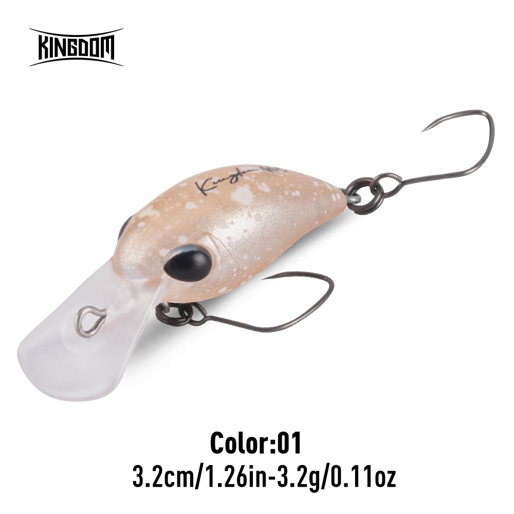 Kingdom Mikro Crank Minnow Rybářská Návnada 1.5g/25mm 3.2g/32mm Plovoucí Tvrdá Návnada ABS Rybářské Potřeby Umělé Tvrdé Návnady Crankbaity Potřeby Wobblery