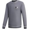 Emporio Armani FW24 Contrast Trim Logo Embroidered Crew Neck Long Sleeve Sweater Men sweater Purple Gray 6D1MXH-1MJLZ-F627