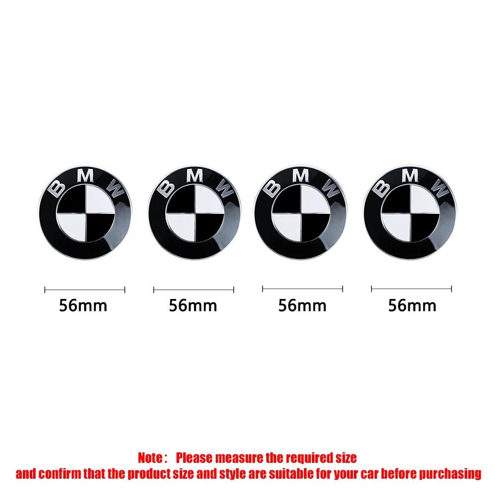 56/68mm Car Wheel Center Covers Hub Caps Auto Badge Hubcaps Replacement for BMW M3 M5 M6 X1 X3 E46 E90 E39 F10 F20 F30 G20 E60 M