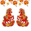Chinese New Year Door Banner Door Plaque For The Year Of The Horse Spring Festival Wall Decorations Red Horse Couplets 2026