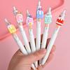 36Pcs Ice Cream Patch High-Value Exam-Taking Pen, Girly Retractable Gel Pen Stationery School Office Supplies Prize Gift Writing Tools Holiday Gift
