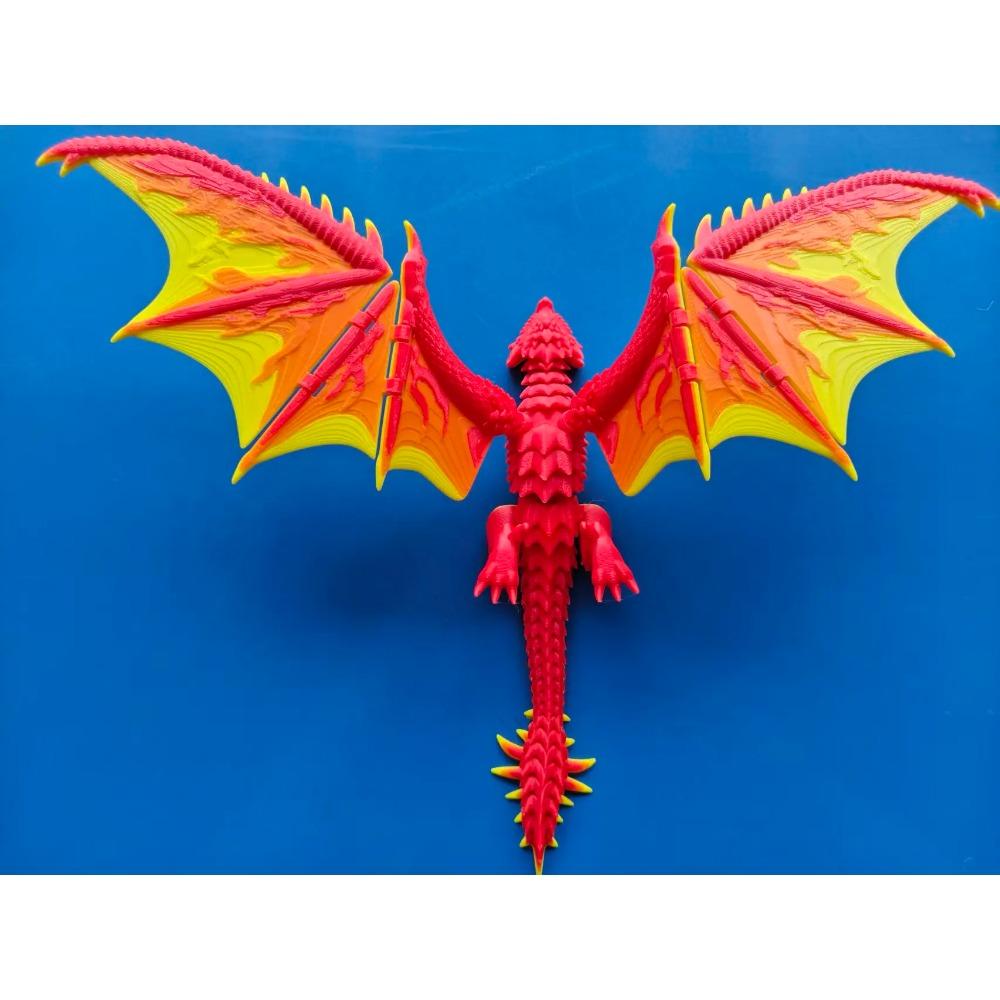 3D printed flying dragon multi joint movable dragon wing handmade children's toy gift