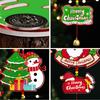 Merry Christmas Handmade Christmas Wind Chime DIY Bell Xmas Window Ornament Door Hanging Xmas Decoration