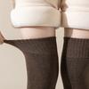 Women Soft Wool Long Socks Autumn Winter Cashmere Solid Knitted Stocking Skinny Casual Knee High Warm Thicken Girls Socks Medias