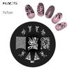KADS 1PC Round Stainless Steel Nail Art Nail Stamping Plates Manicure Stamp DIY for Nail Templates Classic Series Tools