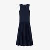 [lacoste] Women's V-Neck Sleeveless Pleated Dress EF8849-56G166
