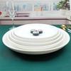 12-inch Pure White Ceramic Dinner Plate