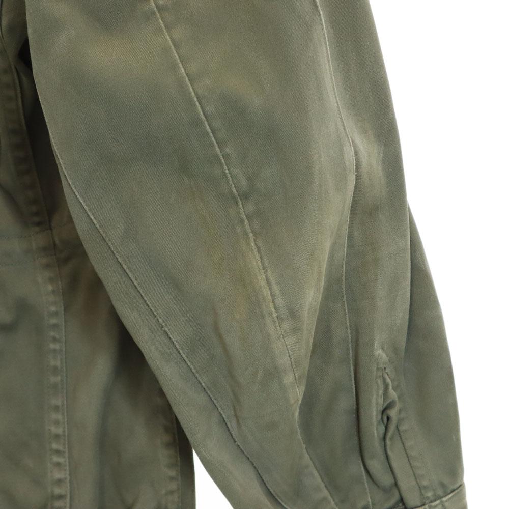 FRENCH ARMY 70s Vintage F2 Hoodie Military jacket 92C olive Men's Used
