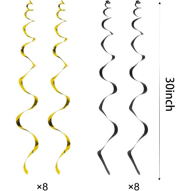 Honey Bumble Bee Hanging Swirl Decorations, 32PCS Bee Party Decorations Foil Ceiling Streamers Honey Bee Themed Birthday Party Baby Shower Gender