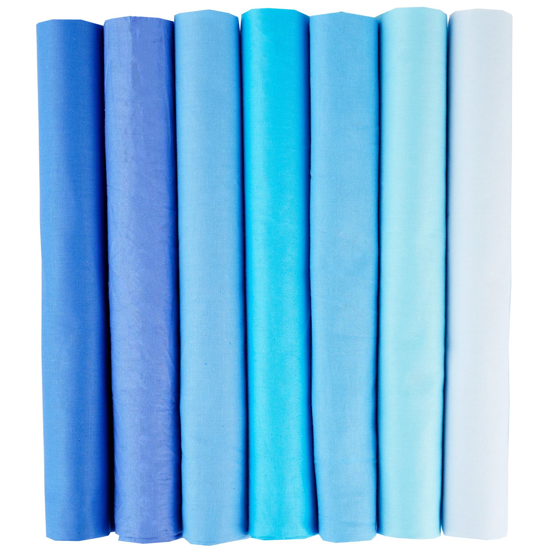 

Комплект из 7-цветной хлопковой ткани для пэчворка ручной работы - однотонные и узорчатые узоры из саржи