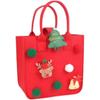 Festival Supplies Christmas Gifts Felt Bags Candy Gift Boxes Small Handbags Christmas Eve Apple Cartoon Storage Felt Bags