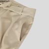 INCERUN Men's Zip-up Waist Casual Pleated Trousers Loose Wide Leg Pants with Belt Slacks